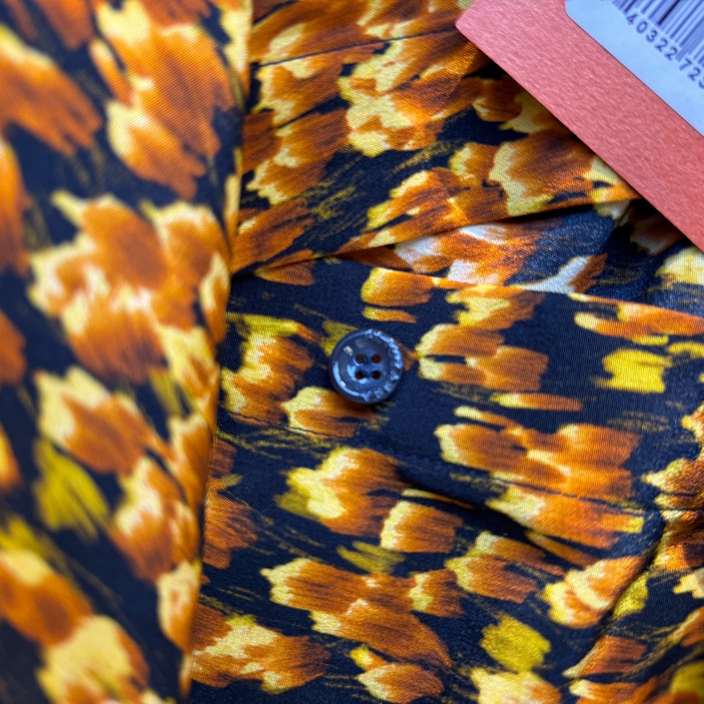 ALTUZARRA Chika Feather Print Silk Shirt - Picture 3 of 10